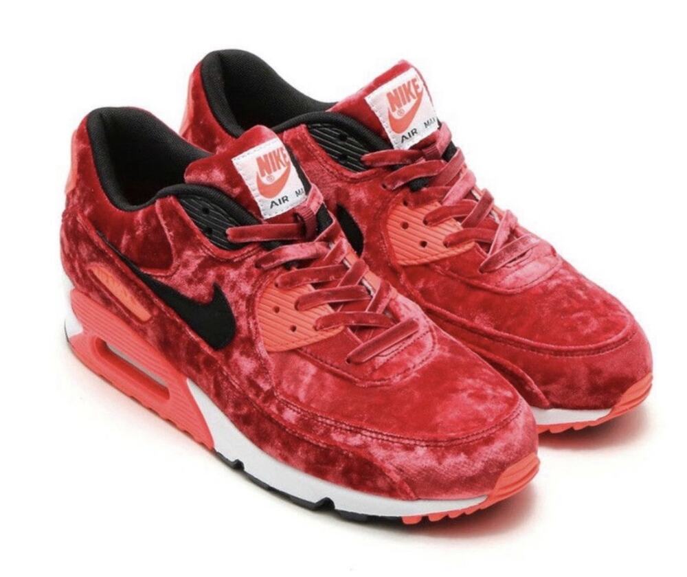 Nike Air Max 90 Anniversary Infrared Velvet 726485-600 Women’s Size 8